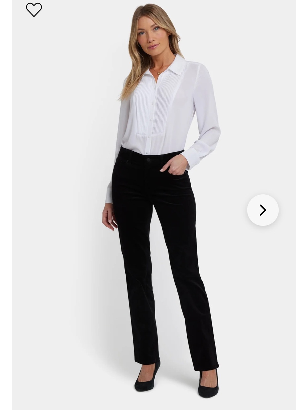 NYDJ Marilyn Straight-Leg Women's Velveteen Pants Classic Tailored Fit